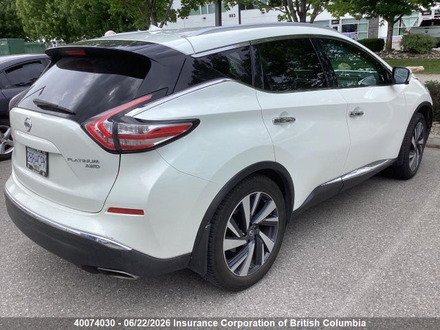 Продажа на аукционе авто 2016 Nissan Murano Platinum/sl/sv, vin: 5N1AZ2MH3GN123466, номер лота: 40074030