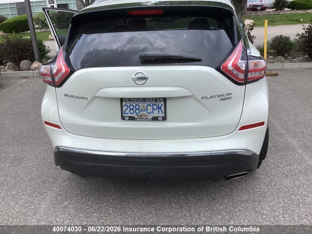 5N1AZ2MH3GN123466 Nissan Murano Platinum/sl/sv
