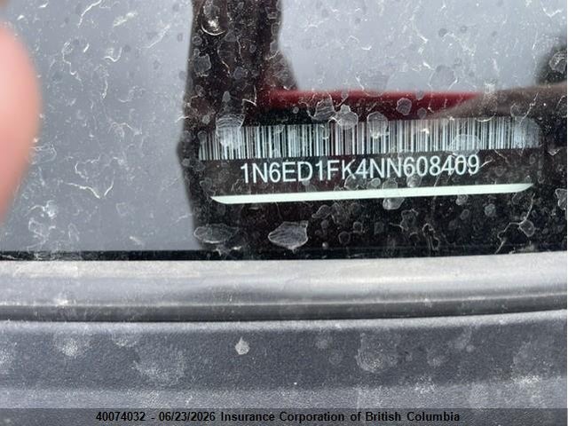 Продажа на аукционе авто 2022 Nissan Frontier Pro-4x/sv, vin: 1N6ED1FK4NN608409, номер лота: 40074032