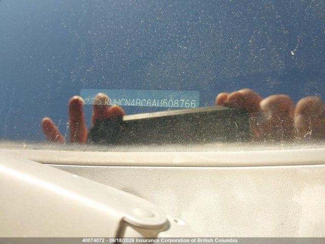 2010 Hyundai Accent Gl მანქანა იყიდება აუქციონზე, vin: KMHCN4BC6AU508766, აუქციონის ნომერი: 40074072