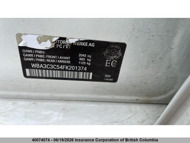 WBA3C3C54FK201374 BMW 320i