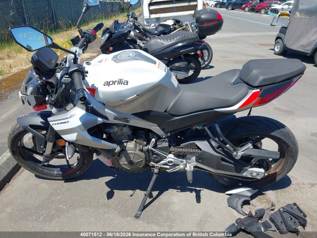 Aukcja sprzedaży 2026 Aprilia Tuono 457, vin: ZD4XEUB03T6001279, numer aukcji: 40071512