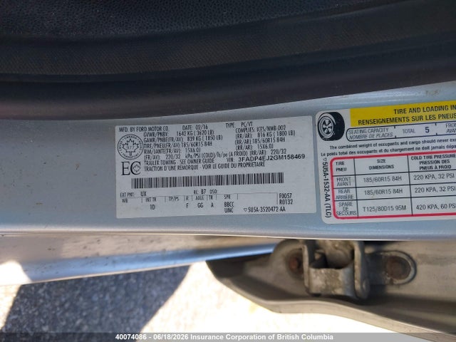 Ford FIESTA SE 2016 3FADP4EJ2GM158469 Image 9