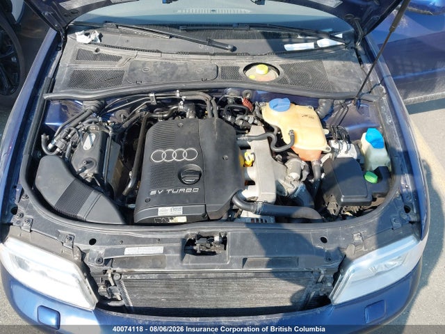 40074118 :رقم المزاد ، WAUDC68D01A083196 vin ، 2001 Audi A4 مزاد بيع