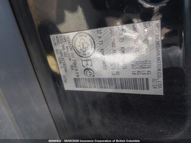 Aukcja sprzedaży 2014 Nissan Rogue S/sl/sv, vin: 5N1AT2ML0EC796939, numer aukcji: 40066922