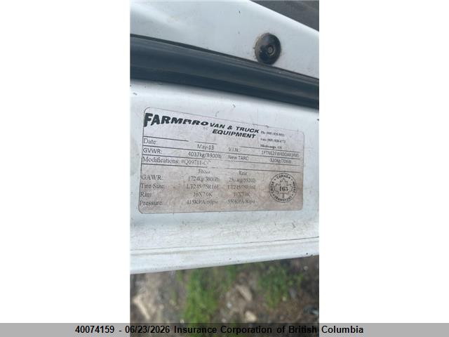40074159 :رقم المزاد ، 1FTNE2EW4DDA81485 vin ، 2013 Ford E-series مزاد بيع