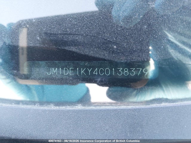 40074163 :رقم المزاد ، JM1DE1KY4C0138379 vin ، 2012 Mazda Mazda2 مزاد بيع