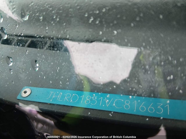 Продаж на аукціоні авто 1997 Honda Cr-v Lx, vin: JHLRD1851VC816631, номер лоту: 40050001