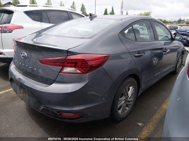 2019 Hyundai Elantra Sel/value/limited მანქანა იყიდება აუქციონზე, vin: KMHD84LF6KU748261, აუქციონის ნომერი: 40070318