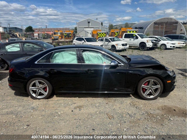 40074194 :رقم المزاد ، WAUB4AF40JA081927 vin ، 2018 Audi S4 مزاد بيع