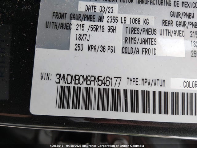 3MVDMBCM8PM546177 Mazda Cx-30 Preferred