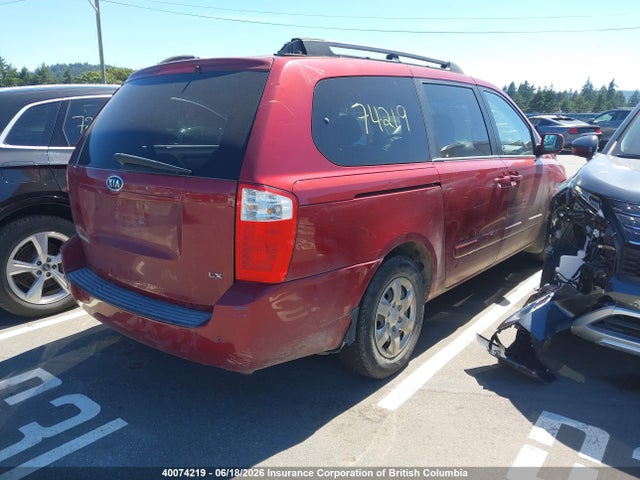 2008 Kia Sedona Ex/lx მანქანა იყიდება აუქციონზე, vin: KNDMB233986209727, აუქციონის ნომერი: 40074219