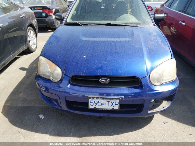 40068093 :رقم المزاد ، JF1GG65544H800606 vin ، 2004 Subaru Impreza Ts مزاد بيع