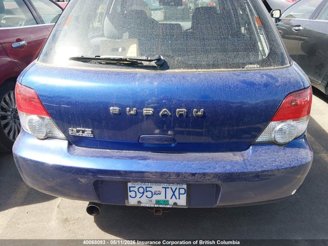 40068093 :رقم المزاد ، JF1GG65544H800606 vin ، 2004 Subaru Impreza Ts مزاد بيع