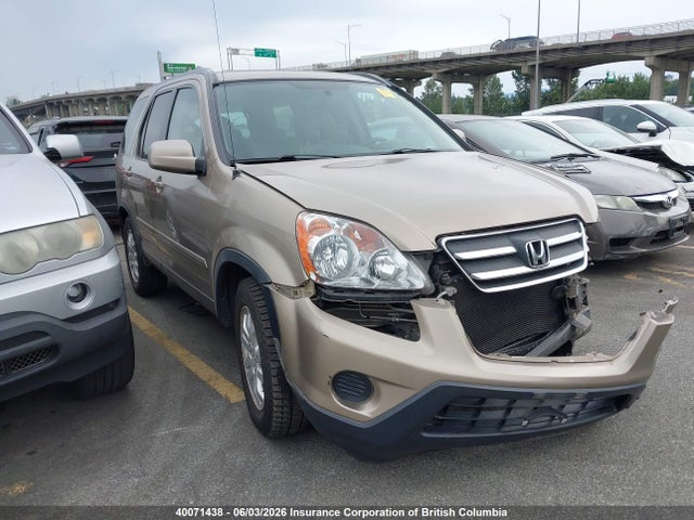 2005 Honda Cr-v Se/ex მანქანა იყიდება აუქციონზე, vin: JHLRD78955C814693, აუქციონის ნომერი: 40071438