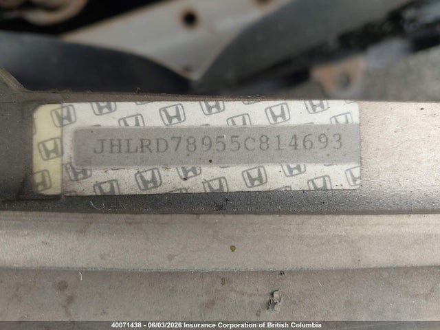Aukcja sprzedaży 2005 Honda Cr-v Se/ex, vin: JHLRD78955C814693, numer aukcji: 40071438