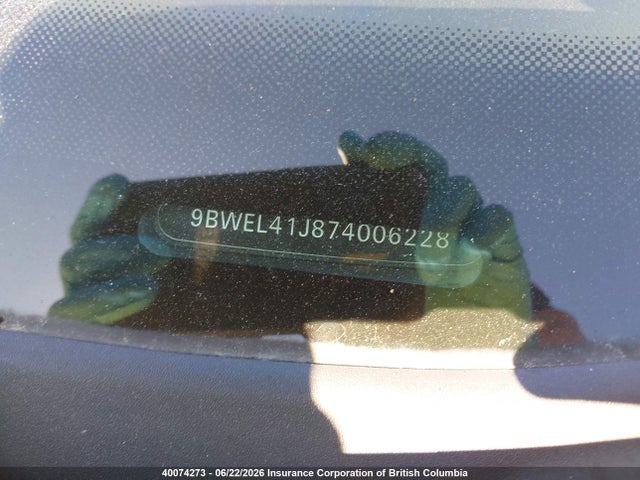 2007 Volkswagen Golf მანქანა იყიდება აუქციონზე, vin: 9BWEL41J874006228, აუქციონის ნომერი: 40074273