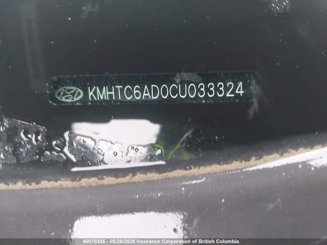 40070355 :رقم المزاد ، KMHTC6AD0CU033324 vin ، 2012 Hyundai Veloster مزاد بيع