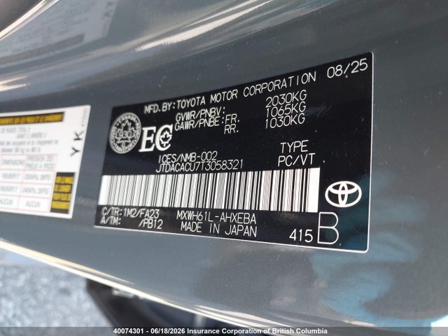 Toyota Prius 2026 JTDACACU7T3058321 Image 9
