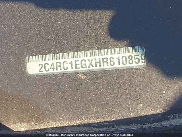 Chrysler Pacifica Touring L Plus 2017 2C4RC1EGXHR810859 Image 18