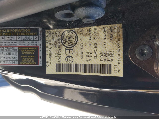 Продаж на аукціоні авто 2014 Nissan Frontier Pro-4x/sv, vin: 1N6AD0CW4EN711569, номер лоту: 40074310