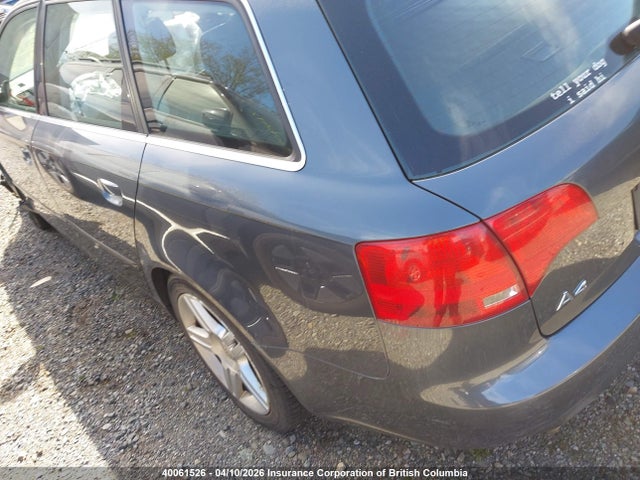 2006 Audi A4 2.0t Avant Quattro მანქანა იყიდება აუქციონზე, vin: WAUKF78E06A063504, აუქციონის ნომერი: 40061526