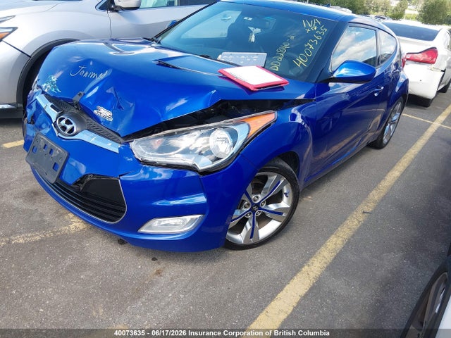 2013 Hyundai Veloster მანქანა იყიდება აუქციონზე, vin: KMHTC6AD3DU128333, აუქციონის ნომერი: 40073635