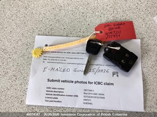 Продажа на аукционе авто 2015 Gmc Sierra 1500 Sle, vin: 3GTU2UEC3FG275839, номер лота: 40074347