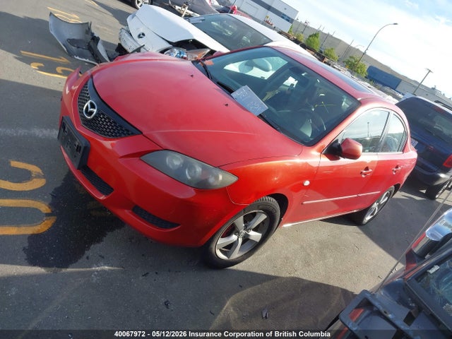 40067972 :رقم المزاد ، JM1BK12FX41145248 vin ، 2004 Mazda 3 I مزاد بيع