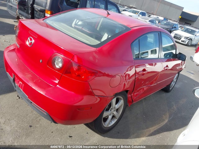 40067972 :رقم المزاد ، JM1BK12FX41145248 vin ، 2004 Mazda 3 I مزاد بيع