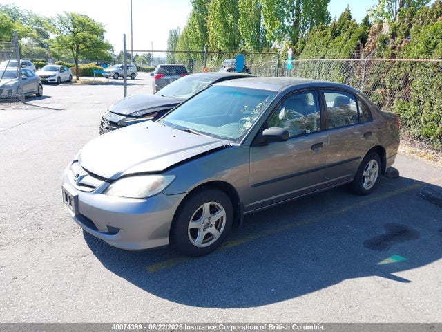 2005 Honda Civic მანქანა იყიდება აუქციონზე, vin: 2HGES16385H020945, აუქციონის ნომერი: 40074399