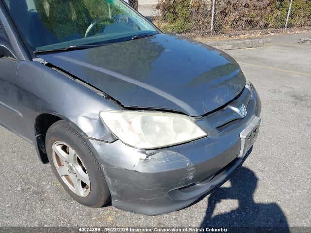 2005 Honda Civic მანქანა იყიდება აუქციონზე, vin: 2HGES16385H020945, აუქციონის ნომერი: 40074399