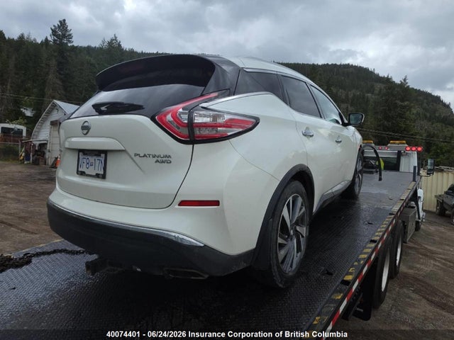 Aukcja sprzedaży 2017 Nissan Murano S/sl/sv/platinum, vin: 5N1AZ2MH0HN158967, numer aukcji: 40074401
