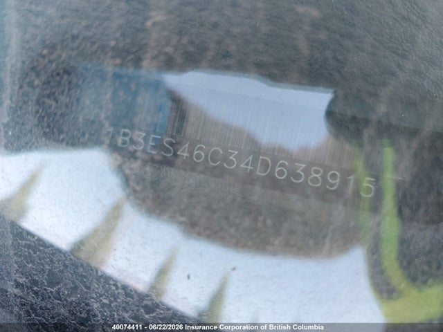 2004 Dodge Neon Sx 2.0 მანქანა იყიდება აუქციონზე, vin: 1B3ES46C34D638915, აუქციონის ნომერი: 40074411