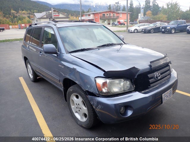 40074422 :رقم المزاد ، JTEEP21A250071725 vin ، 2005 Toyota Highlander Limited مزاد بيع
