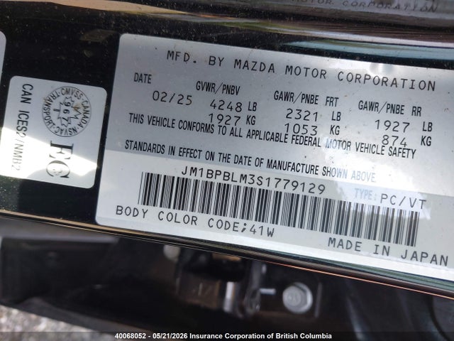 Mazda 3 Preferred 2025 JM1BPBLM3S1779129 Image 9