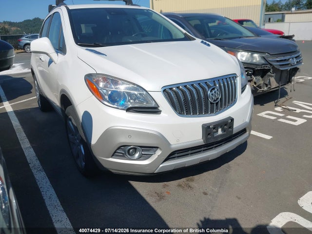 2013 Buick Encore Premium მანქანა იყიდება აუქციონზე, vin: KL4CJHSB2DB098069, აუქციონის ნომერი: 40074429