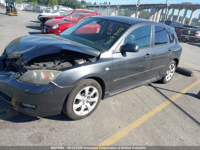 Продаж на аукціоні авто 2007 Mazda Mazda3 Gs/gt, vin: JM1BK343571625037, номер лоту: 40074452