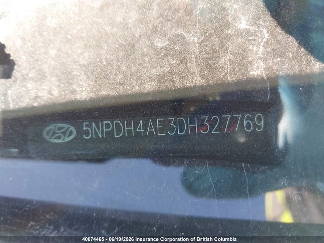 Продаж на аукціоні авто 2013 Hyundai Elantra Gls/limited, vin: 5NPDH4AE3DH327769, номер лоту: 40074465