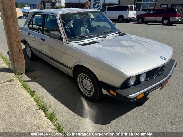 Aukcja sprzedaży 1986 Bmw 535i, vin: WBADC7403G0962408, numer aukcji: 40074466