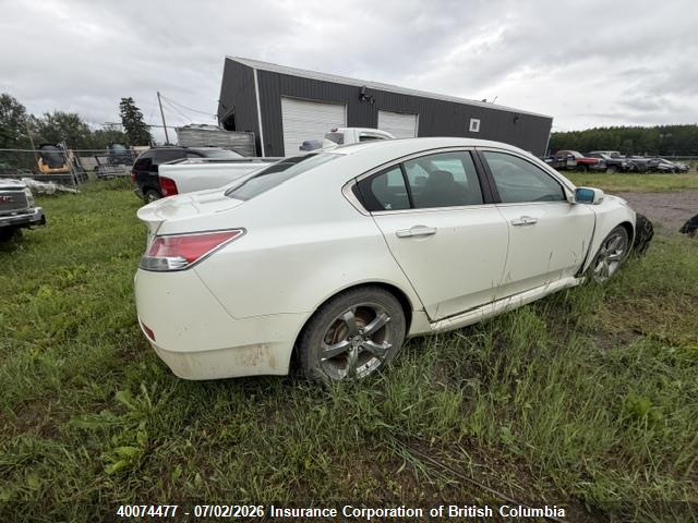 40074477 :رقم المزاد ، 19UUA9E55AA800152 vin ، 2010 Acura Tl مزاد بيع