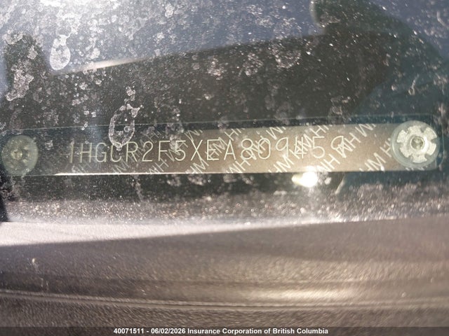 Продажа на аукционе авто 2014 Honda Accord Sport, vin: 1HGCR2F5XEA809459, номер лота: 40071511