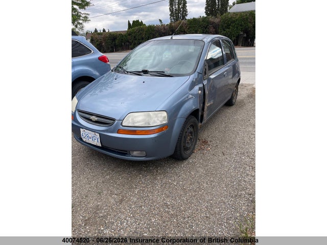 2007 Chevrolet Aveo მანქანა იყიდება აუქციონზე, vin: KL1TD65687B767294, აუქციონის ნომერი: 40074520