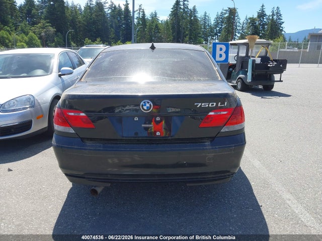 Aukcja sprzedaży 2007 Bmw 750li, vin: WBAHN83527DT69257, numer aukcji: 40074536