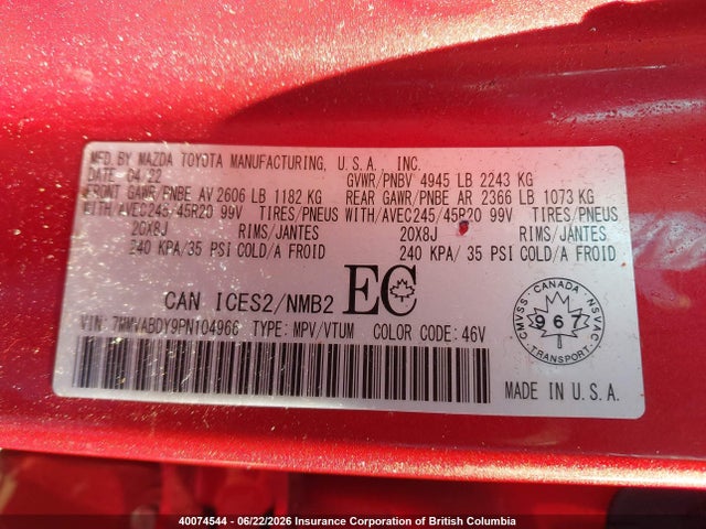 Mazda CX-50 2023 7MMVABDY9PN104966 Image 9