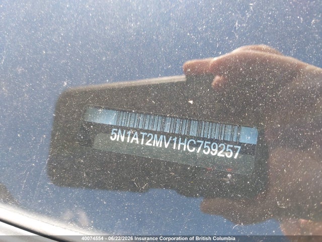 Aukcja sprzedaży 2017 Nissan Rogue, vin: 5N1AT2MV1HC759257, numer aukcji: 40074554
