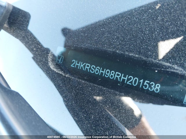 2024 Honda Cr-v მანქანა იყიდება აუქციონზე, vin: 2HKRS6H98RH201538, აუქციონის ნომერი: 40074585