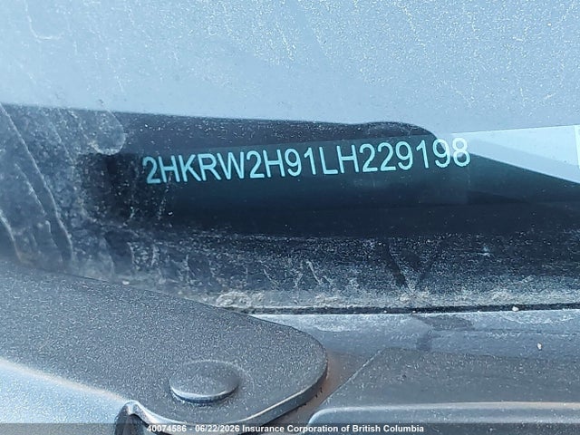 Продаж на аукціоні авто 2020 Honda Cr-v, vin: 2HKRW2H91LH229198, номер лоту: 40074586