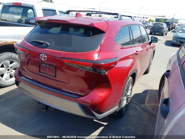 2021 Toyota Highlander Platinum მანქანა იყიდება აუქციონზე, vin: 5TDFZRBH0MS128281, აუქციონის ნომერი: 40074641