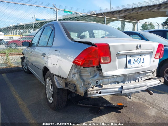 2002 Honda Civic Dx მანქანა იყიდება აუქციონზე, vin: 2HGES16112H950096, აუქციონის ნომერი: 40070626